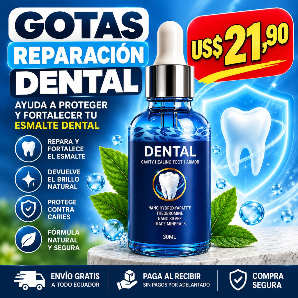 🦷Gotas para Reparación Dental 30ML 🔥 Oferta Especial solo es válida hoy.🔥
